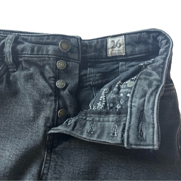 We The Free Shorts Avery Bermuda Cutoff Denim Black Size 26 - Picture 5 of 9